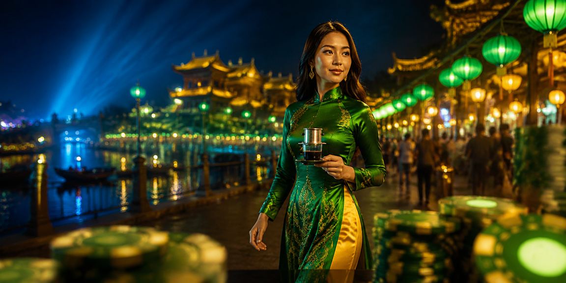 Người chơi nhận bonus đăng ký trong không gian cà phê yên tĩnh đặc trưng của Huế
